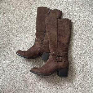 White Mountain Brown Thigh-High Boots size w8.5